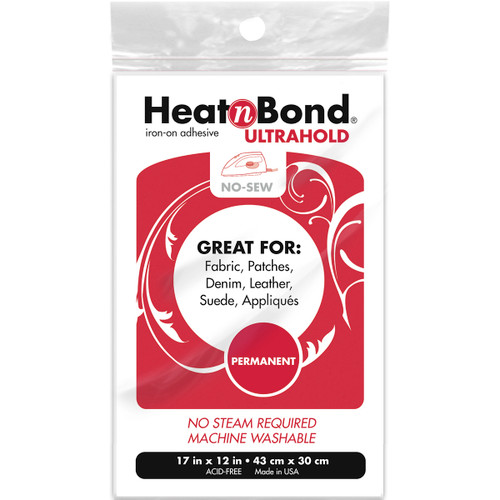 HeatnBond Ultrahold Iron-On Adhesive-17"X12" - 3350