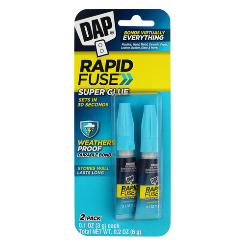 DAP Rapid Fuse All Purpose Glue Twin Pack-.1oz - RF00158 - 070798001589