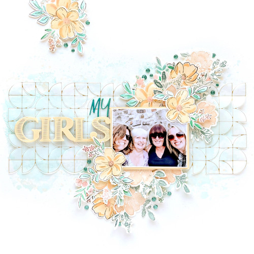 Pinkfresh Studio Hot Foil Plate-Quadrant Backdrop - PF181022 Pinkfresh Studio Hot Foil Plate-Quadrant Backdrop - PF181022