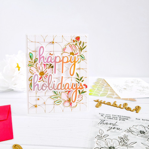 Pinkfresh Studio Hot Foil Plate-Quadrant Backdrop - PF181022 Pinkfresh Studio Hot Foil Plate-Quadrant Backdrop - PF181022