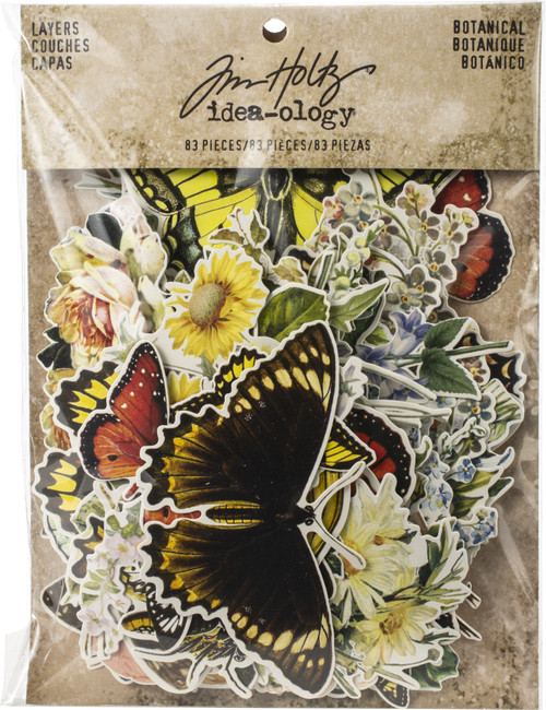 2 Pack - Idea-Ology Layers Die-Cuts 83/Pkg-Botanical .75"X1" To 6.5"X2" - TH93554 - 040861935547