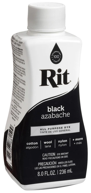 3 Pack - Rit Dye Liquid-Black - 8-15
