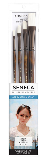 Willow Wolfe Seneca Artist Portrait Brush Set-Flats, Filbert - 5A0028DD-1GBFX - 628215003021