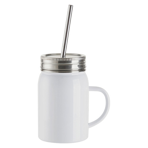 Craft Express Stainless Steel Lidded Mason Jar 17oz-4/Pkg CEBW74W