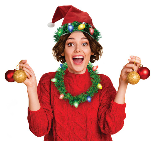 Uncle Bob's Tacky Tinsel Light-Up Necklaces-24 Piece Assortment - XLTTN24 Uncle Bob's Tacky Tinsel Light-Up Necklaces-24 Piece Assortment - XLTTN24