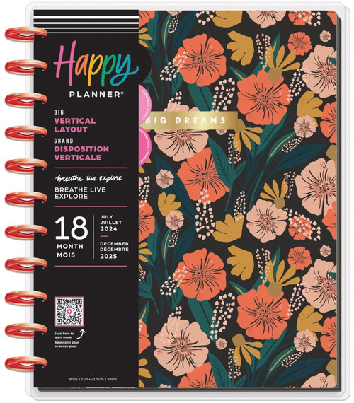 Happy Planner Big 18-Month Planner-Breathe Live Explore; July '24 Dec '25 5A0020VH-1G3NM - 673807682818