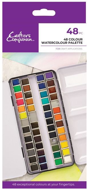 Crafter's Companion Watercolor Palette -48 Colors 5A0022XF-1G5YZ - 195094123763