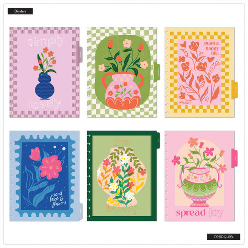 Happy Planner Big 12-Month Planner-Plants & Patterns; July '24 - July '25 - 5A002602-1G8QT