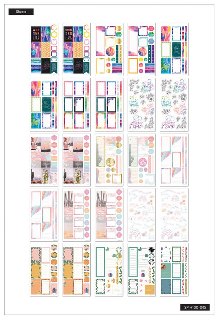Happy Planner Sticker Pad 100/Sheets-All The Essentials 2,172/Pkg - 1H100005 Happy Planner Sticker Pad 100/Sheets-All The Essentials 2,172/Pkg - 1H100005