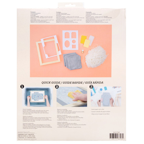 American Crafts Handmade Paper Stationery Kit-12 Pieces 34017587