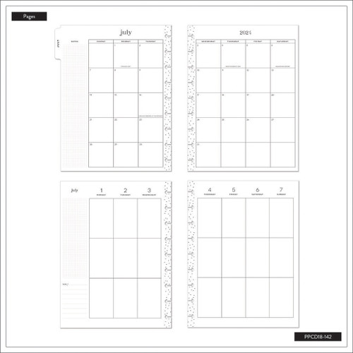 Happy Planner Classic 18-Month Planner-Playful Pups; July '24 Dec '25 5A0020VN-1G3N0