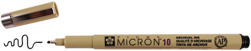 12 Pack - Sakura Pigma Micron Pen 10 .60mm Open Stock-Black - XSDK1049 - 084511323308