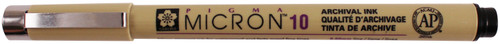 12 Pack - Sakura Pigma Micron Pen 10 .60mm Open Stock-Black - XSDK1049