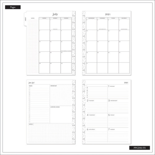 Happy Planner Classic 18-Month Planner-Happy Brights; July '24 Dec '25 5A0020WM-1G3NC