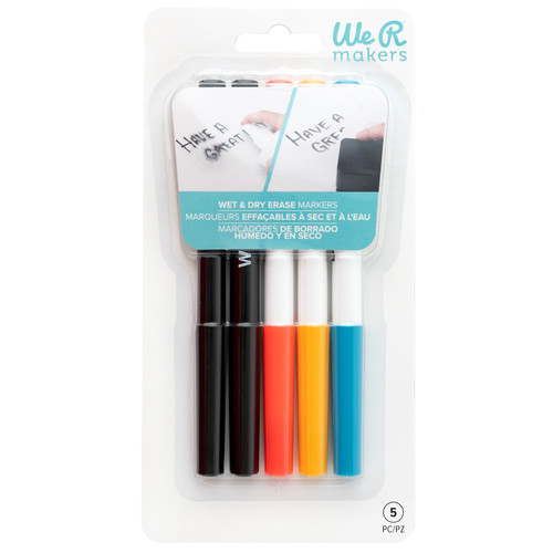 6 Pack We R Makers Combo Wet & Dry Erase Markers 5/Pkg-Assorted 60000608 - 633356634119
