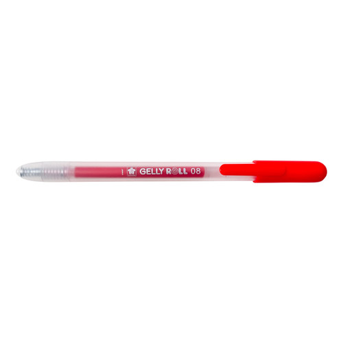 12 Pack Sakura Gelly Roll Retractable Medium Point Pen Open Stock-Red GRR348-75