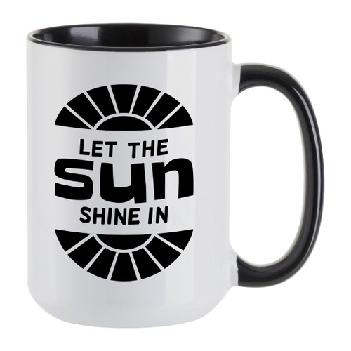 Craft Express Contrast Black Handle Sublimation Mugs 6/Pkg-15oz CEB21T01
