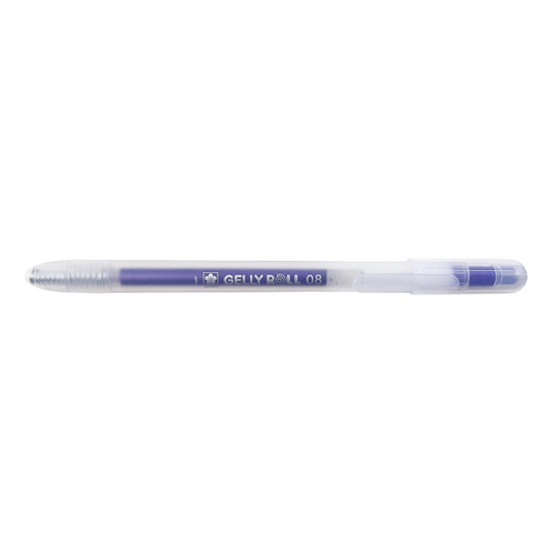 12 Pack - Sakura Gelly Roll Retractable Medium Point Pen Open Stock-Stardust Purple Star - GRR348-84