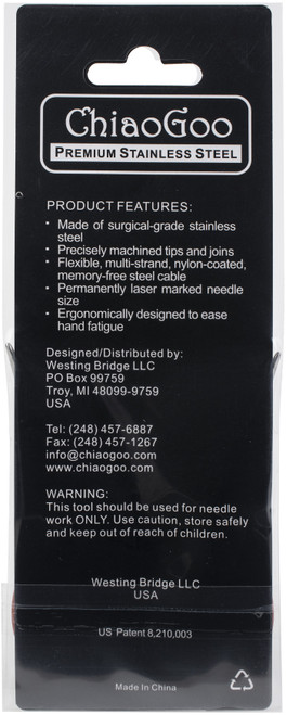 3 Pack - ChiaoGoo Red Lace Stainless Circular Knitting Needles 16"-Size 10.75/7mm - 7016-107 3 Pack - ChiaoGoo Red Lace Stainless Circular Knitting Needles 16"-Size 10.75/7mm - 7016-107