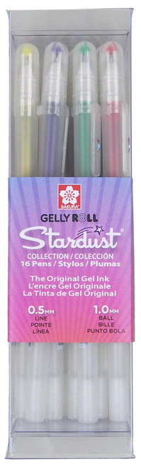 Sakura Gelly Roll Stardust Bold Point Pens 16/Pkg-Assorted Colors - 57913 - 053482579137