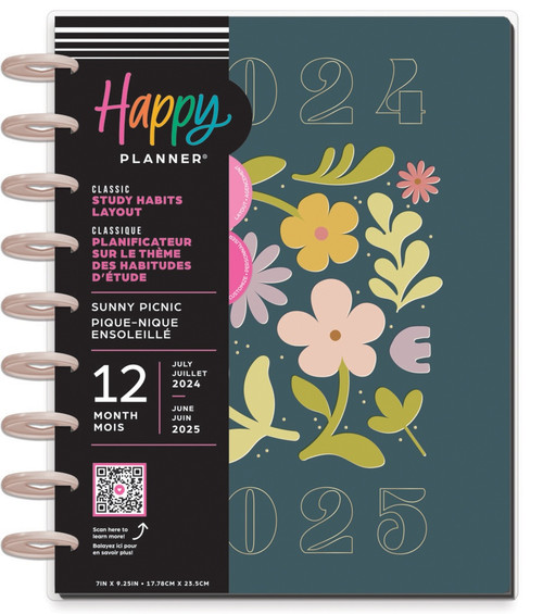 Happy Planner Classic Student 12-Month Planner-Sunny Picnic; July '24 - June '25 - 5A0025ZH-1G8Q2 - 673807689022 Happy Planner Classic Student 12-Month Planner-Sunny Picnic; July '24 - June '25 - 5A0025ZH-1G8Q2 - 673807689022