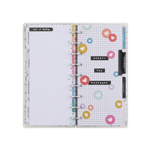 Happy Planner Skinny Classic 12-Month Planner-Happy Brights; July '23 June '24 PPSCD050