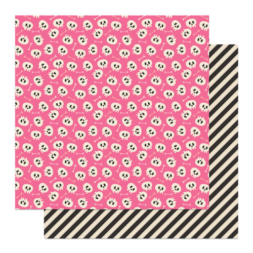 25 Pack Lil' Boo Thing Double-Sided Cardstock 12"X12"-Skulls 5A002B2D-1GDJC - 709388346679