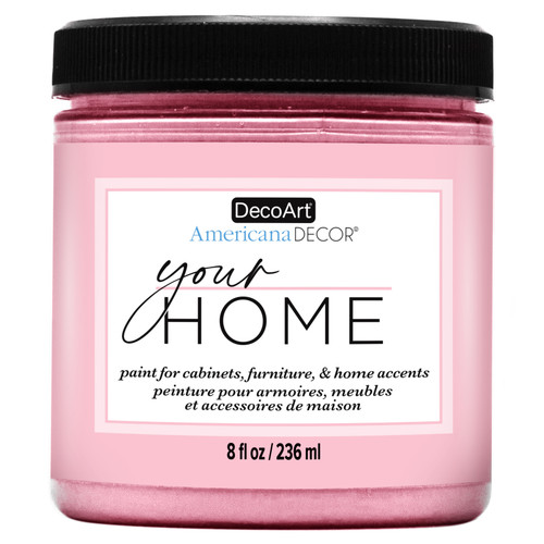 2 Pack - DecoArt Americana Decor Your Home Paint 8oz-Aurora Pink - ADYH8OZ-16 - 766218147530
