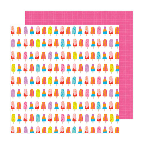 25 Pack Pebbles Fun In The Sun Double-Sided Cardstock 12"X12"-Chill Vibes PBFS12-30649 - 765468084749