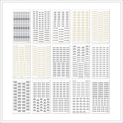 Happy Planner Sticker Value Pack 30/Sheets-Working Days; 1579 Pieces 5A00213S-1G40H