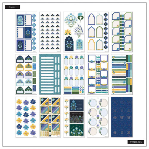 Happy Planner Sticker Value Pack 30/Sheets-Exotic Borders; 658 Pieces 5A00212V-1G40K