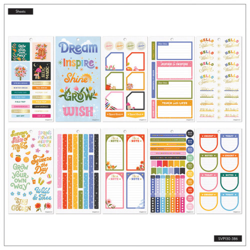 Happy Planner Sticker Value Pack 30/Sheets-Year To Grow, 740 Pieces - 5A0025ZP-1G8R0 Happy Planner Sticker Value Pack 30/Sheets-Year To Grow, 740 Pieces - 5A0025ZP-1G8R0