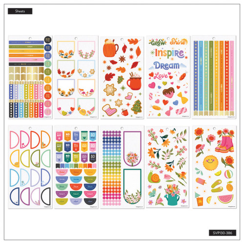 Happy Planner Sticker Value Pack 30/Sheets-Year To Grow, 740 Pieces 5A0025ZP-1G8R0