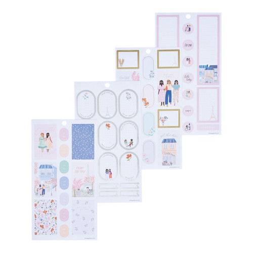 Happy Planner Sticker Value Pack 30/Sheets-Happy In Paris, 498 Pieces 5A0025ZN-1G8QF