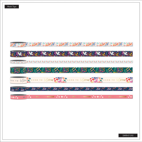 2 Pack Happy Planner Washi Tape-Nordic Brights SWRH7010