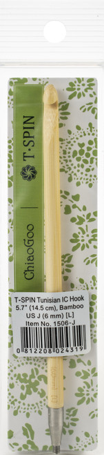 3 Pack ChiaoGoo T-SPIN Interchangeable Tunisian Crochet Hook 5.7"-Size J/6mm 1506-J - 812208024319