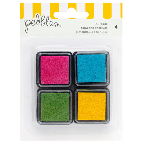 3 Pack - Pebbles Fun In The Sun Inks Pads-4/Pkg - 34030665 - 765468084909