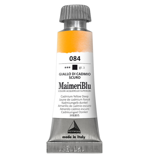 MaimeriBlu Superior Watercolor Paint 12ml-Cadmium Yellow Deep - 5A0029RS-1GD3K - 8032810004680