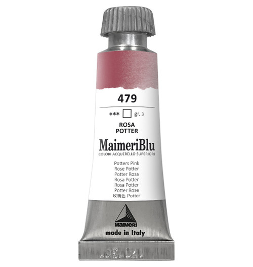 MaimeriBlu Superior Watercolor Paint 12ml-Potters Pink - 5A0029RS-1GD43 - 8032810007599