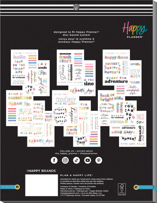 Happy Planner Sticker Value Pack-Happy Brights SVPL1521