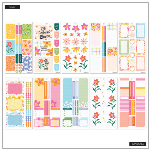 Happy Planner Sticker Value Pack 30/Sheets-Picnic Blossom, 660 Pieces 5A0025YZ-1G8PY