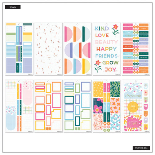 Happy Planner Sticker Value Pack 30/Sheets-Picnic Blossom, 660 Pieces 5A0025YZ-1G8PY