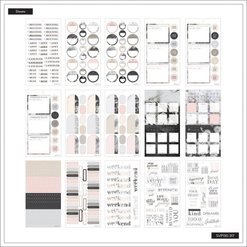 Happy Planner Sticker Value Pack 30/Sheets-Ink & Arbor; 687 Pieces 5A00212L-1G3YZ