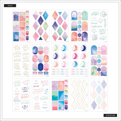 Happy Planner Sticker Value Pack 30/Sheets-Opal Mountain; 618 Pieces 5A00212M-1G3Z1