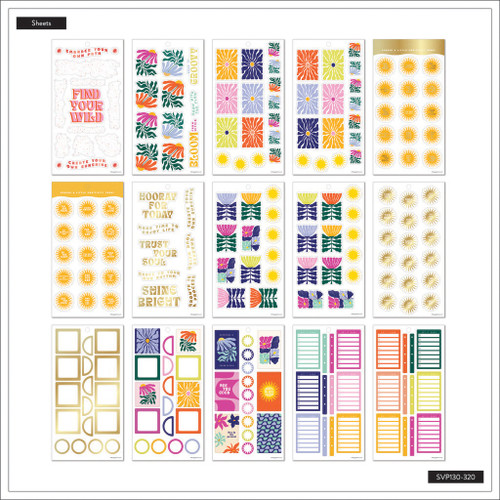 Happy Planner Sticker Value Pack 30/Sheets-Rio Vibes; 470 Pieces 5A00212P-1G3Z3