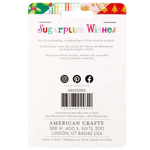3 Pack - Paige Evans Sugarplum Wishes Acrylic Set 9/Pkg-W/Sequins - PE022000 3 Pack - Paige Evans Sugarplum Wishes Acrylic Set 9/Pkg-W/Sequins - PE022000