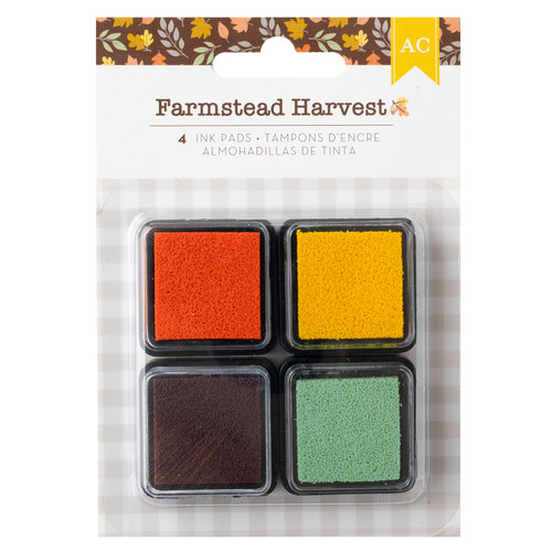 3 Pack - American Crafts Farmstead Harvest Ink Pads-4/Pkg - ACFH4736 - 765468060170