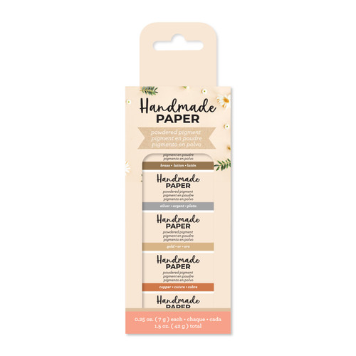 American Crafts Handmade Paper Powdered Pigment 0.25oz-Metallics - 34017567 - 718813186056
