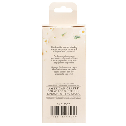 American Crafts Handmade Paper Powdered Pigment 0.25oz-Metallics - 34017567