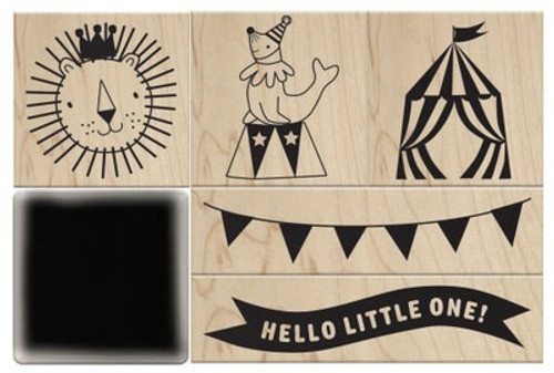3 Pack - Violet Studio Wooden Stamp Set 9/Pkg-Little Circus - SCIRC004 3 Pack - Violet Studio Wooden Stamp Set 9/Pkg-Little Circus - SCIRC004